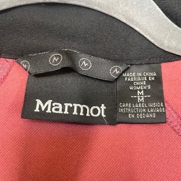 Marmot Soft Burgundy Windstopper Jacket Light  Medium - Picture 7 of 7